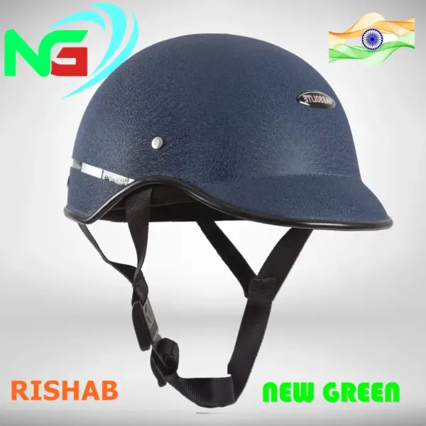 Motorcycle Rishab Cap Helmet Made in India – Blue