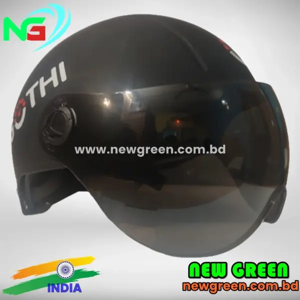 Open Face Gothi Helmets Matt Black